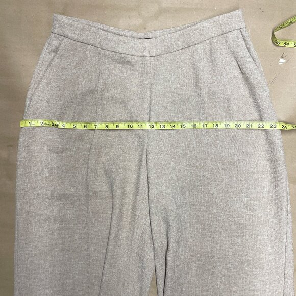 NWOT Express Womens Trouser Pleated Wide Leg Palazzo Linen look 14R - Picture 6 of 9